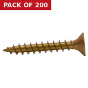 Centurion 3.5mm x 25mm ZYP Multi Purpose Single Thread Countersunk Pozi Screws  (200)