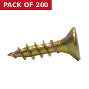 Centurion 4mm x 15mm ZYP Multi Purpose Single Thread Countersunk Pozi Screws  (200)