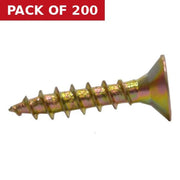 Centurion 4mm x 20mm ZYP Multi Purpose Single Thread Countersunk Pozi Screws  (200)