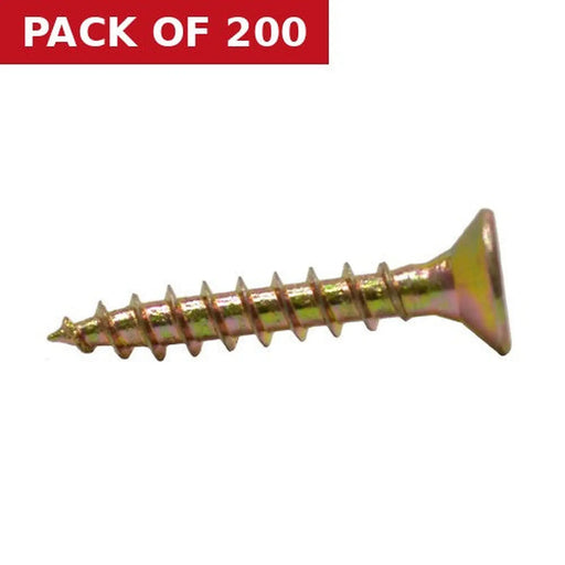 Centurion 5mm x 30mm ZYP Multi Purpose Single Thread Countersunk Pozi Screws  (200)
