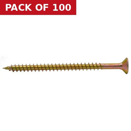 Centurion 6mm x 90mm ZYP Multi Purpose Single Thread Countersunk Pozi Screws  (100)