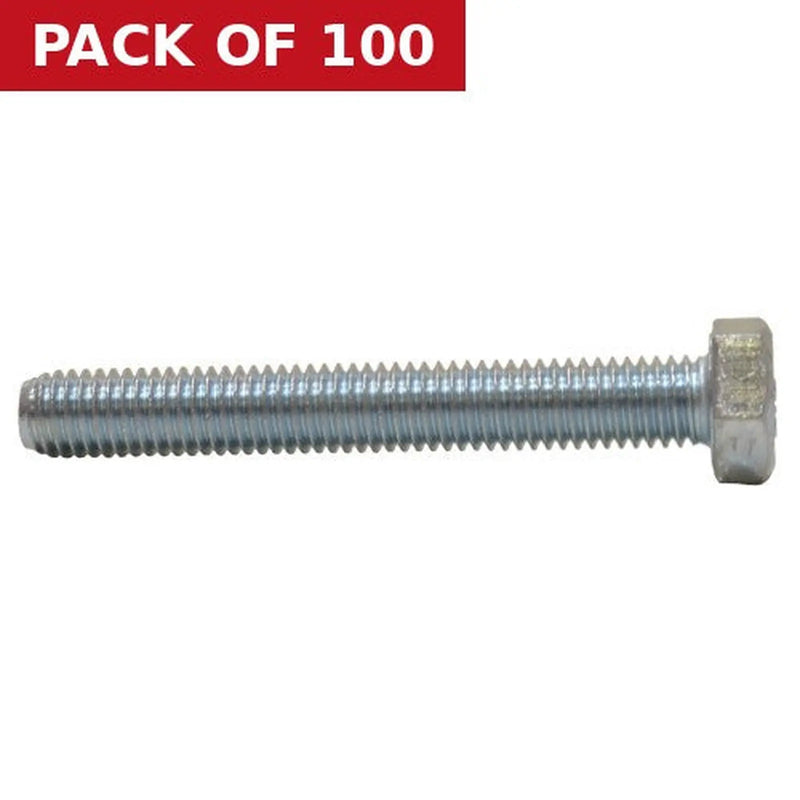 Centurion M8 x 60mm Hex Head Set Screws  (100)