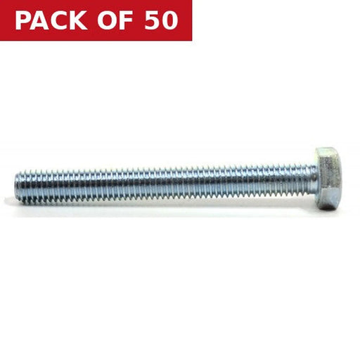 Centurion M8 x 80mm Hex Head Set Screws  (50)