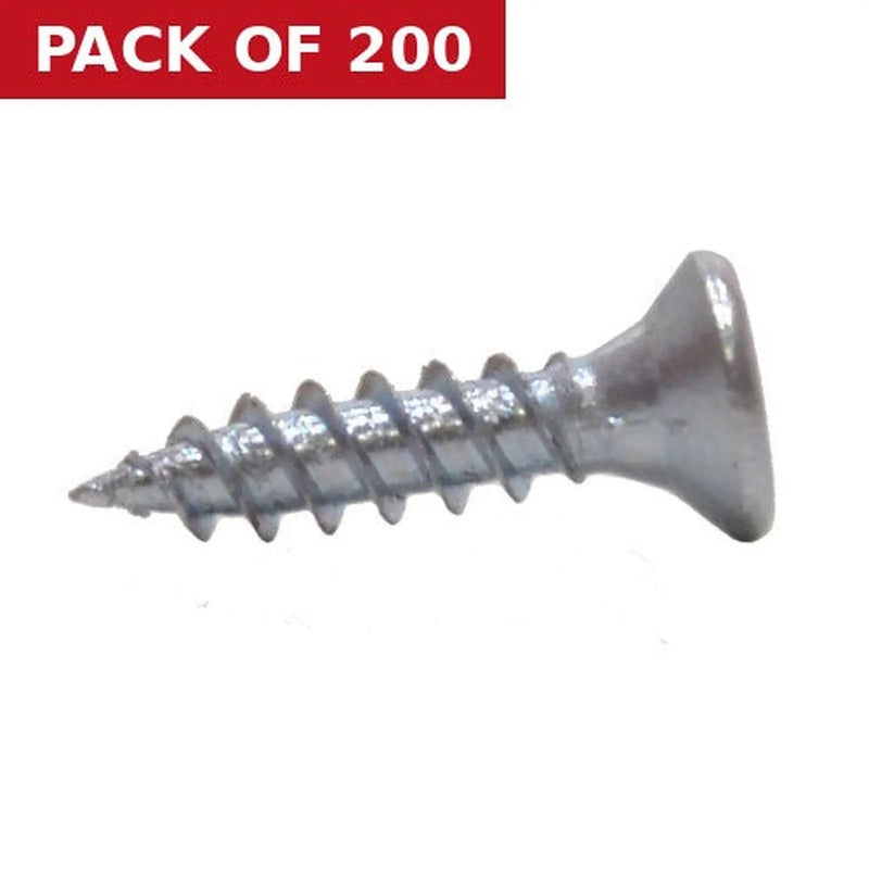 Centurion 1/2" x 4 ZP Cross Recessed Hardened Twin Thread Woodscrews with Countersunk Head (200)
