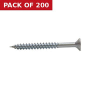 Centurion 2" x 8 ZP Cross Recessed Hardened Twin Thread Woodscrews with Countersunk Head  (200)