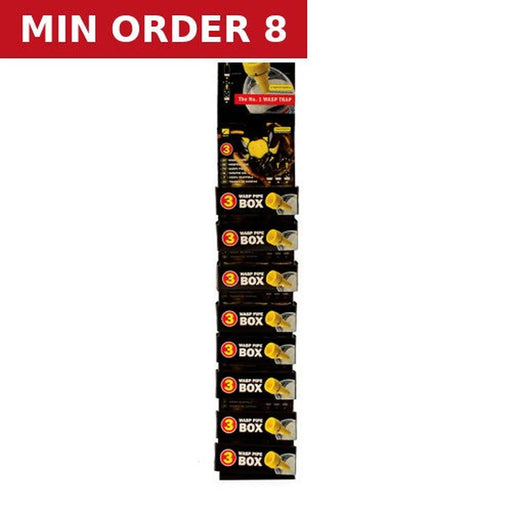 Centurion The Trap Company Wasp Pipe Bottle Trap Pack of 3 Clip Strip - Pack of 8