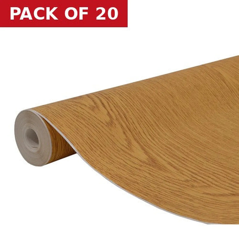 Centurion Light Oak Wood Effect Vinyl 1.5m Roll - Pack of 20