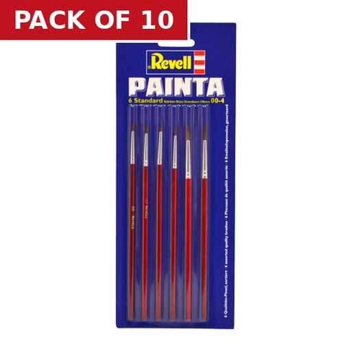 Centurion Revell Painta' Modelling Brushes, Pack of 6 - Pack of 10