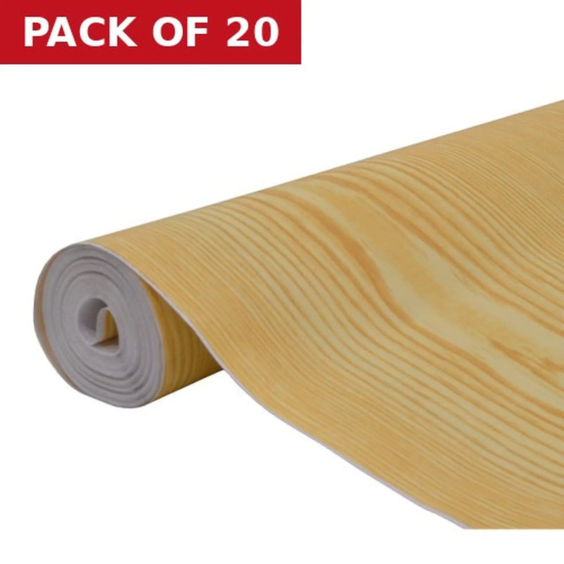 Centurion Light Pine Wood Effect Vinyl 1.5m Roll - Pack of 20