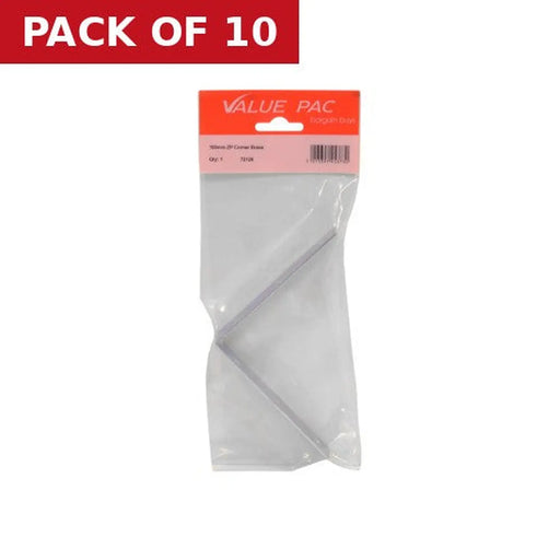 Centurion 100mm ZP Corner Brace - Pack of 10