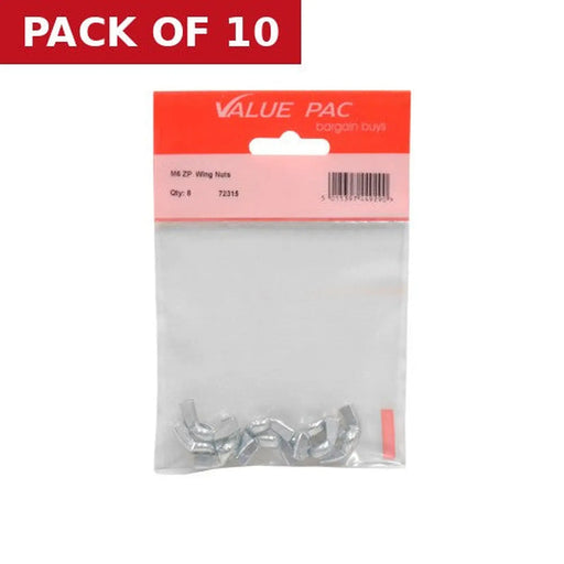 Centurion M6 ZP Wing Nuts (Pack of 6) - Pack of 10