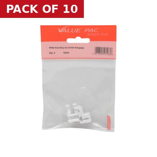 Centurion White End Stop for Swish Sologlide 2pk - Pack of 10