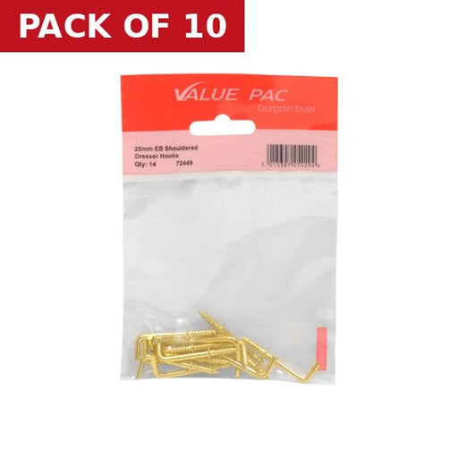 Centurion 25mm EB Shouldered Dresser Hooks - Pack of 10
