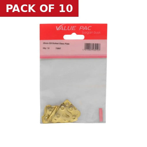 Centurion 25mm EB Slotted Glass Plate (Pack of 8) - Pack of 10