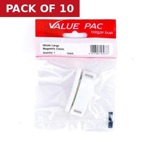 Centurion White Large Magnetic Catch - Pack of 10