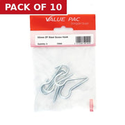 Centurion 55mm Zinc Steel Screw Hooks - Pack of 10