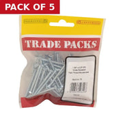 Centurion Pozi Twinthread Countersunk Woodscrews - Zinc Plated - 1 3/4" x 6 - - Pack of 5