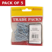 Centurion Pozi Twinthread Countersunk Woodscrews - Zinc Plated - 1 1/4" x 7 - - Pack of 5