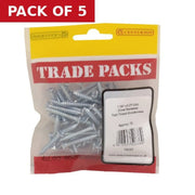 Centurion Pozi Twinthread Countersunk Woodscrews - Zinc Plated - 1 1/4" x 8 - - Pack of 5