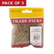 Centurion Pozi Multi Purpose Countersunk Woodscrews - Zinc Yellow Passivated - Pack of 5