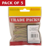 Centurion Pozi Multi Purpose Countersunk Woodscrews - Zinc Yellow Passivated - Pack of 5