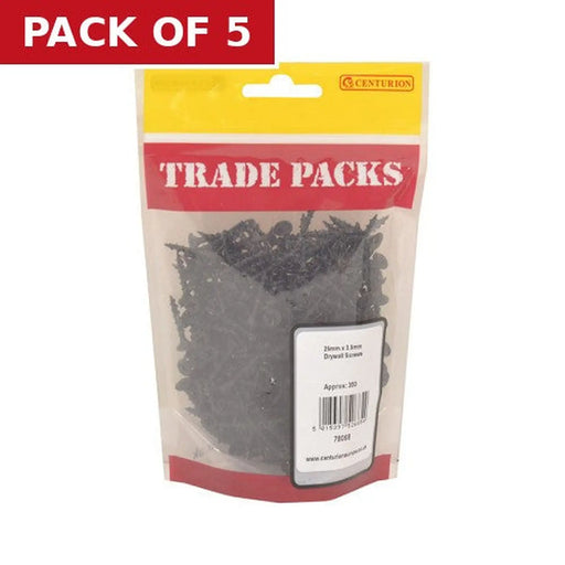 Centurion Drywall Screws - Black Phosphate - 25mm x 3.5mm - (350 PK) - Pack of 5
