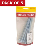 Centurion Cup Square Carriage Bolts & Nuts - Zinc Plated - M8 x 150mm - (9 PK) - Pack of 5