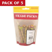 Centurion Thunder Bolts - Zinc Yeloow Passivated - M10 x 75mm - (10 PK) - Pack of 5