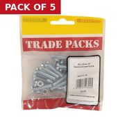 Centurion Machine Screws & Nuts - Zinc Plated - M5 x 25mm - (20 PK) - Pack of 5