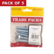 Centurion Hex Head Set Screws - Zinc Plated - M8 x 60mm - (6 PK) - Pack of 5