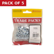 Centurion Nylon Locking Nuts - Zinc Plated - M6 - (60 PK) - Pack of 5