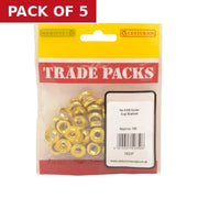 Centurion Screw Cup Washers - Brass - No 8 - (100 PK) - Pack of 5