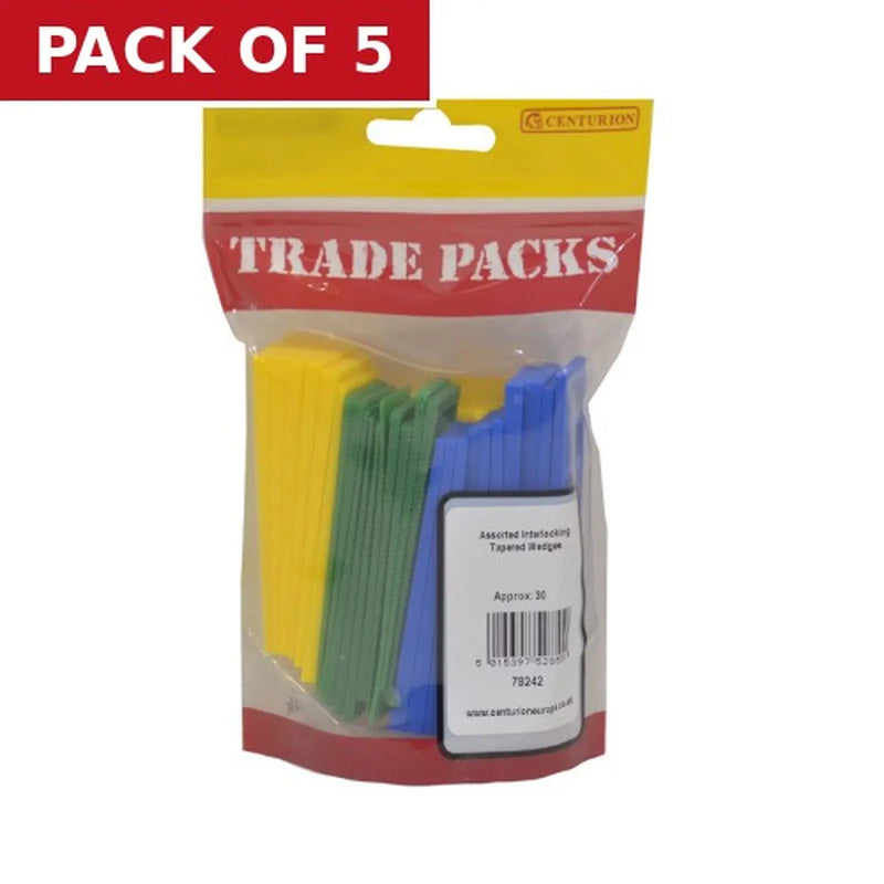 Centurion Interlocking Tapered Wedges - Assorted - (22 PK) - Pack of 5