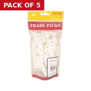 Centurion Modesty Blocks - White - 35mm - (40 PK) - Pack of 5