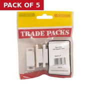 Centurion Twin Magnetic Catch - White - 70mm - (4 PK) - Pack of 5