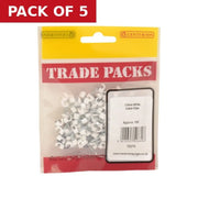 Centurion Round Cable Clips - White - 3.5mm - (100 PK) - Pack of 5