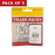 Centurion Round Cable Clips - White - 4mm - (100 PK) - Pack of 5