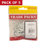 Centurion Shouldered Cup Hooks - White PVC - 25mm - (20 PK) - Pack of 5