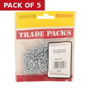 Centurion Pan Head Self Tapping Screws - Zinc Plated - 5/8" x 6 - (80 PK) - Pack of 5