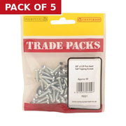 Centurion Pan Head Self Tapping Screws - Zinc Plated - 5/8" x 8 - (60 PK) - Pack of 5