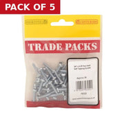 Centurion Pan Head Self Tapping Screws - Zinc Plated - 3/4" x 8 - (50 PK) - Pack of 5