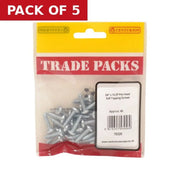 Centurion Pan Head Self Tapping Screws - Zinc Plated - 3/4" x 10 - (40 PK) - Pack of 5
