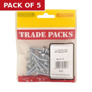 Centurion Pan Head Self Tapping Screws - Zinc Plated - 1" x 10 - (30 PK) - Pack of 5