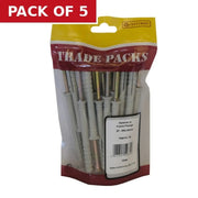 Centurion Hammer In Frame Fixings - Zinc Plated - M8 x 80mm - (28 PK) - Pack of 5