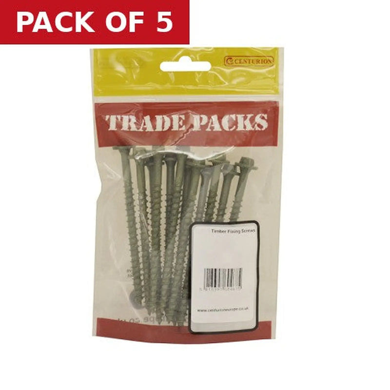 Centurion Timber Fixing Screws - 100mm - Pack of 10