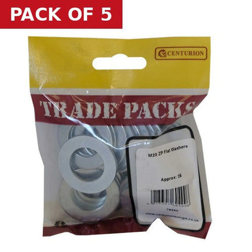 Centurion Flat Washers - Zinc Plated - M20 - Pack of 25