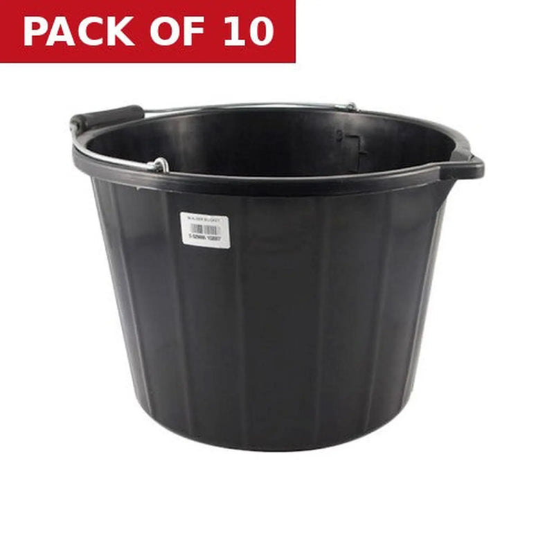 Centurion Bucket - Black Builders - 15 Litre - Pack of 10
