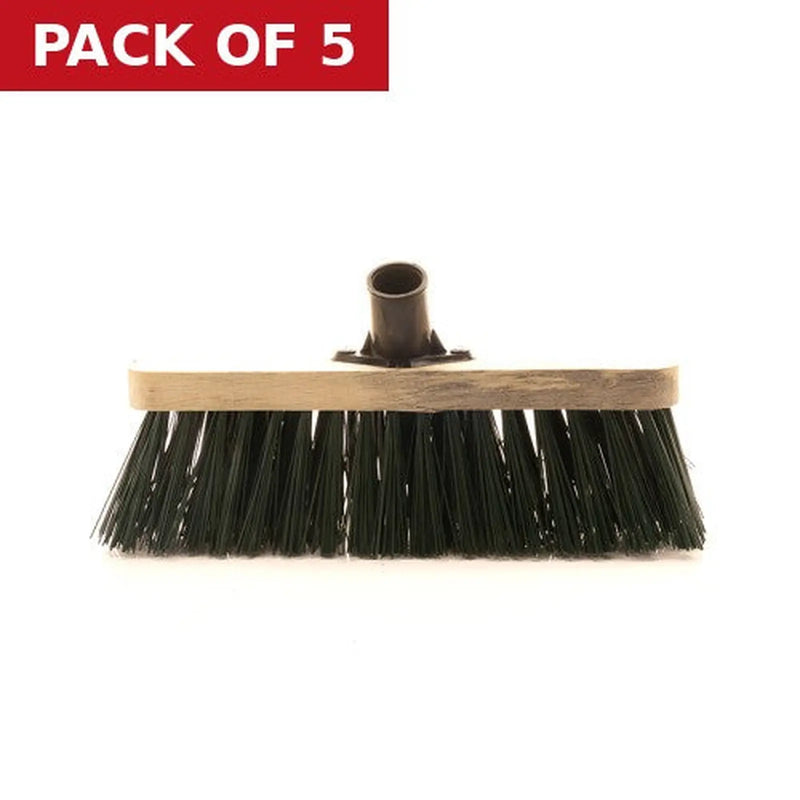 Centurion Broom Head with Plastic Socket, PVC 11” - Pack of 5