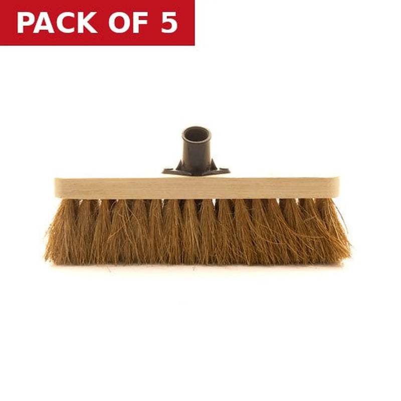 Centurion Broom Head with Plastic Socket - Coco-12” - Pack of 5
