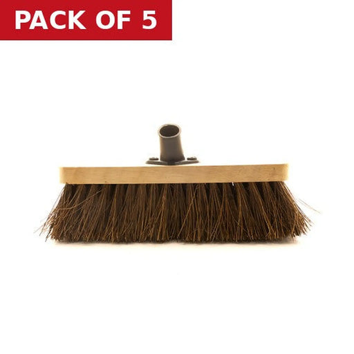 Centurion Bassine Broom Head with Plastic Socket, 12” - Pack of 5